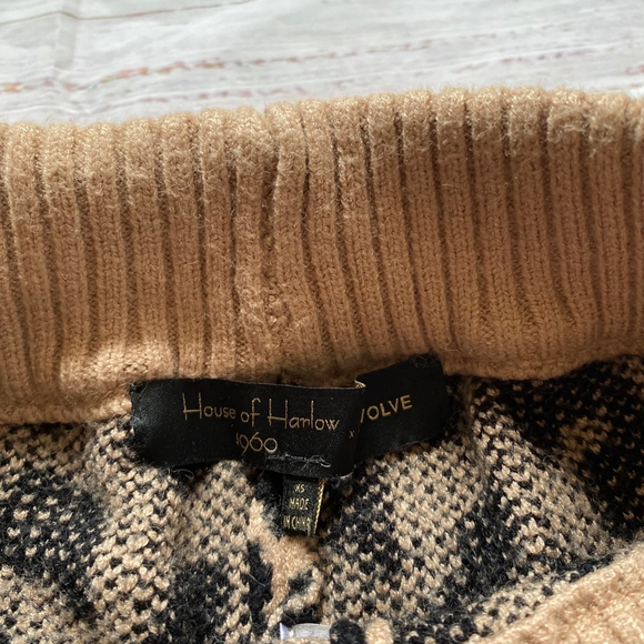 House of Harlow x Revolve Devin Leopard Blanket Lounge Pants XS - Picture 2 of 6